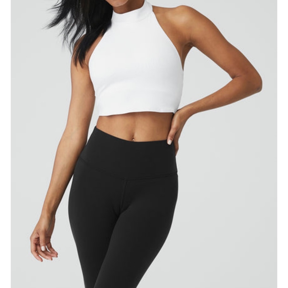 Alo-Airbrush Millennial Bra Tank - White